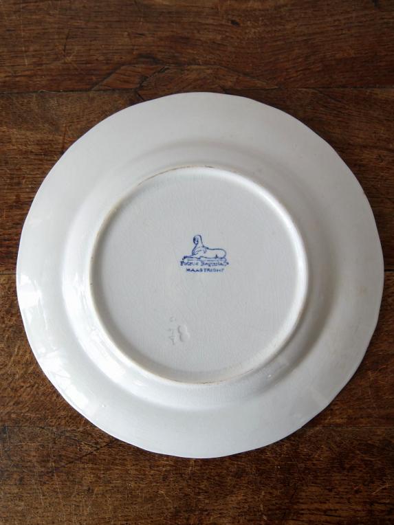 Petrus Regout 【Maastricht】 White Plate (D0216-01)