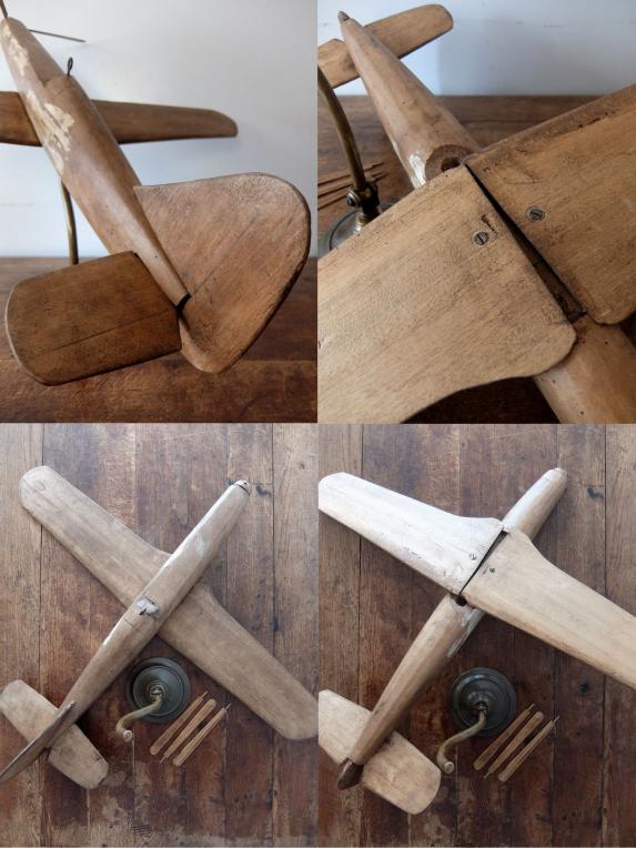 Wooden Aeroplane (A0723-02)
