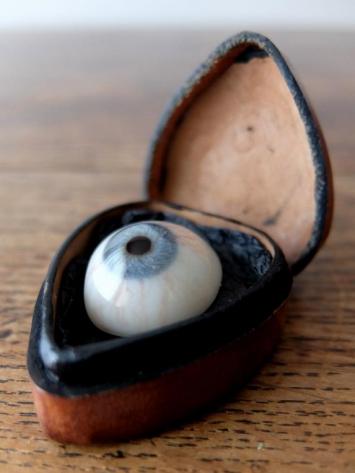 Prosthetic Glass Eye with Box (A0617-02)