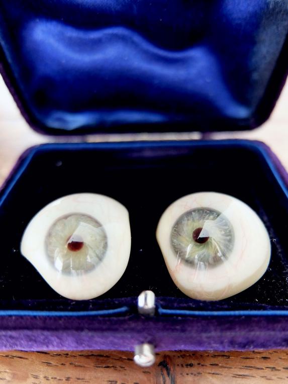 Prosthetic Glass Eyes with Box (B0717-01)