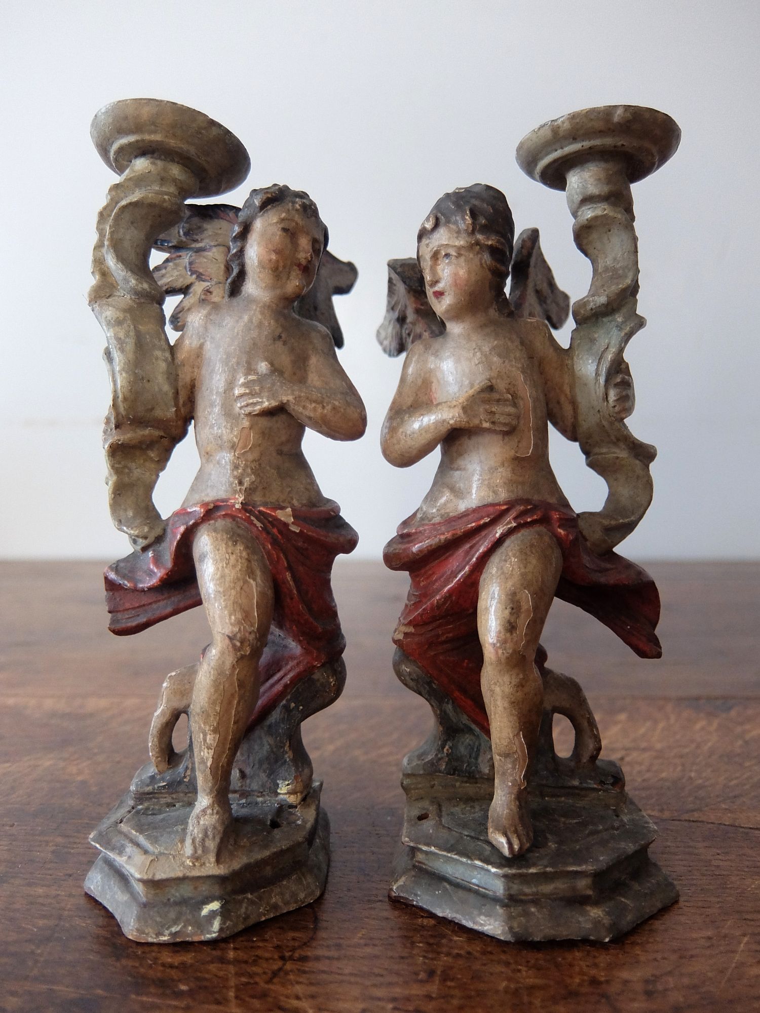 Pair of Carved Angels (A0725)