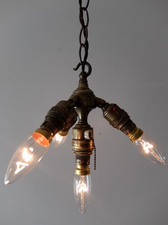 Brass Pendant 4 Lamps (A0219)