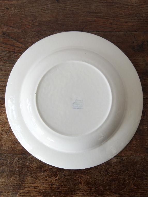 Petrus Regout 【Maastricht】 White Plate (C0216-01)