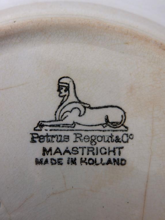 Petrus Regout 【Maastricht】 White Plate (D0216-02)