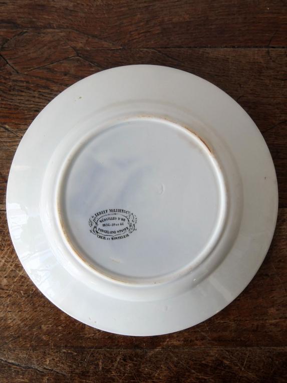 Creil et Montereau Grisaille Plate (B0216)