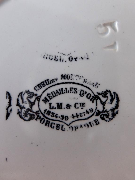 Creil et Montereau Grisaille Plate (A0321-02)