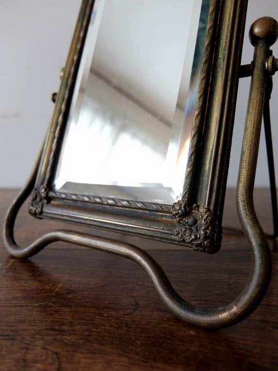 Brass Stand Mirror (A0421)