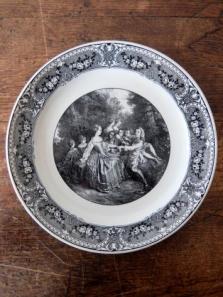 Sarreguemines Grisaille Plate (A0523-05)
