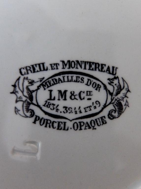 Creil et Montereau Grisaille Plate (A0622-01)