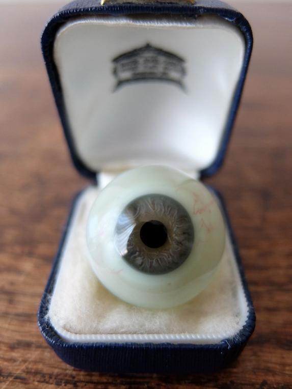Prosthetic Glass Eye with Box (F0518-05)