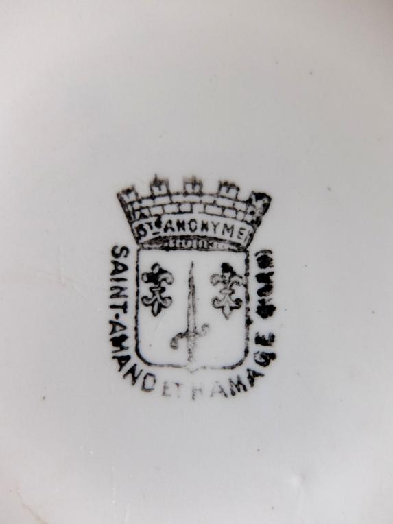 Saint Amand White Plate (C0516)